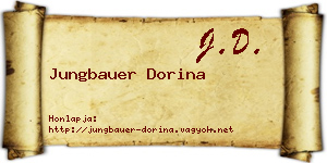 Jungbauer Dorina névjegykártya
